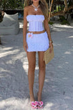 Textured Corset Skirt Set