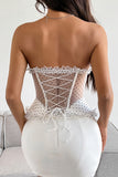 Elegant Sheer Bustier Top