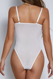 Strappy Sheer Panel Bodysuit
