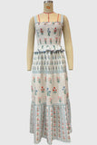 Tiered Floral Maxi Dress