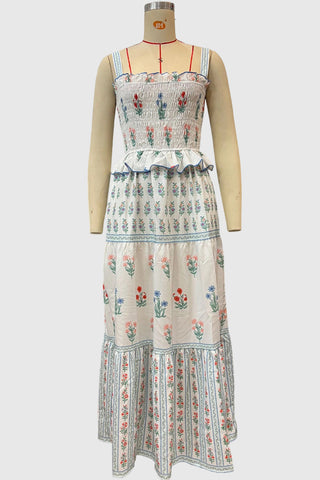 Tiered Floral Maxi Dress
