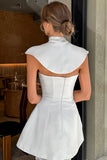 Elegant Skirt Set with Lace Accents