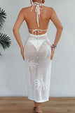 Halter Neck Crochet Cover-Up