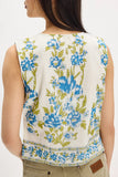 Floral Tie-Front Vest