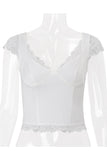 Lace Trim Tank Top