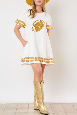 Sequin Football Casual Dress