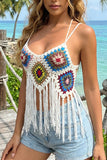 Boho Crochet Fringe Tank Top