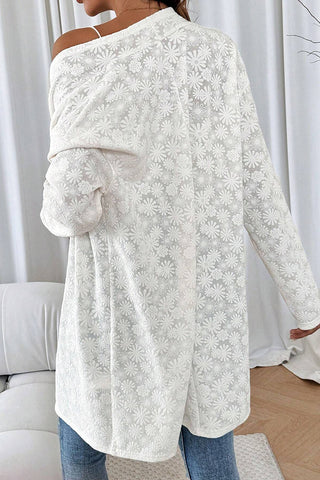 Floral Pattern Longline Jacket