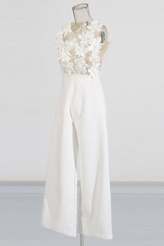 Floral Applique Jumpsuit