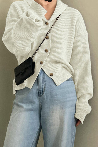 Button-Up Relaxed Fit Cardigan
