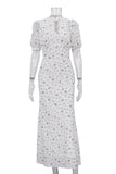 Elegant Puff Sleeve Maxi Dress