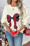 Festive Bow Accent Sweater
