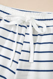 Sleeveless Striped Wide-Leg Set