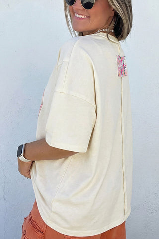 Floral Print Graphic T-Shirt