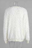 Button-Up Fuzzy Cardigan