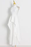Halter Asymmetrical Skirt Set