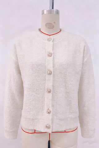 Gold Button Detail Cardigan