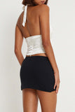Lace-Trim Halter Camisole