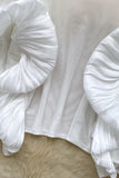 Ruffle Sleeve Statement Blouse