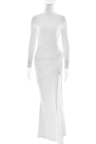 Elegant High-Neck Evening Gown