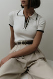 Classic Polo Button-Front Tee