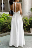 Halter Midi Casual Dress