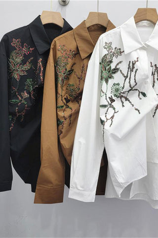 Embellished Floral Shirt