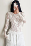 Elegant Lace Long Sleeve Bodysuit