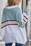 Oversized Striped Knit Sweater