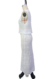 Sleeveless Knit Skirt Set