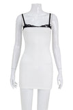 Strappy Lace-Trim Mini Dress