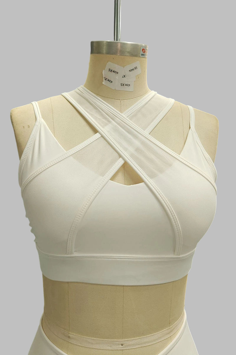 Cross Strap Fitness Top and Pants Set