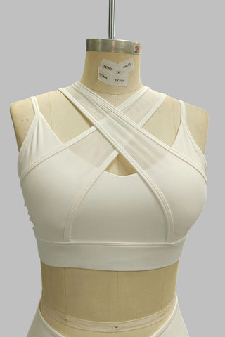 Cross Strap Fitness Top and Pants Set