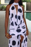 Halter Polka Dot Casual Dress