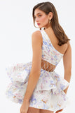 Floral Ruffled Casual Mini Dress