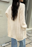 Open-Front Knit Cardigan