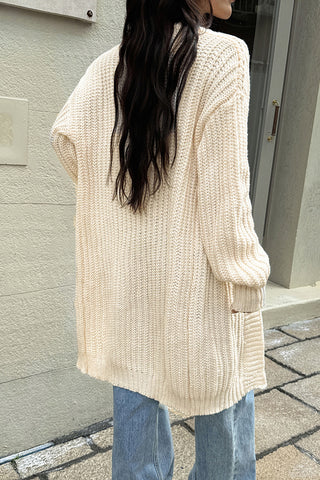 Open-Front Knit Cardigan