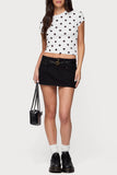 Polka Dot Crew Neck Tee