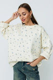 Floral Patterned Cozy Sweater