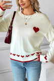 Heart Detail Knit Sweater