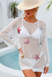 Star Embellished Mesh Cover-Up