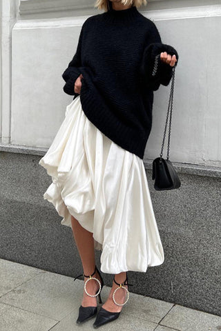 Elegant A-Line Casual Skirt
