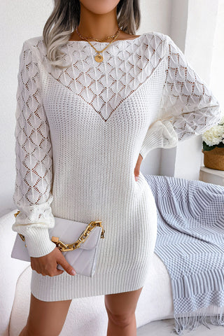 Knit Patterned Casual Dress