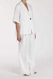 Short Sleeve Blazer and Pants Set