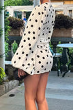 Polka Dot V-Neck Casual Dress