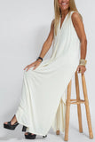 Sleeveless V-Neck Maxi Dress