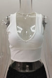 V-Neck Ribbed Tank Top
