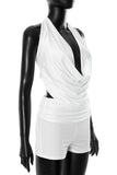 Draped Halter Short Set