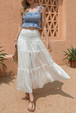 Tiered Smocked Maxi Skirt