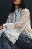 Elegant Lace High-Neck Blouse